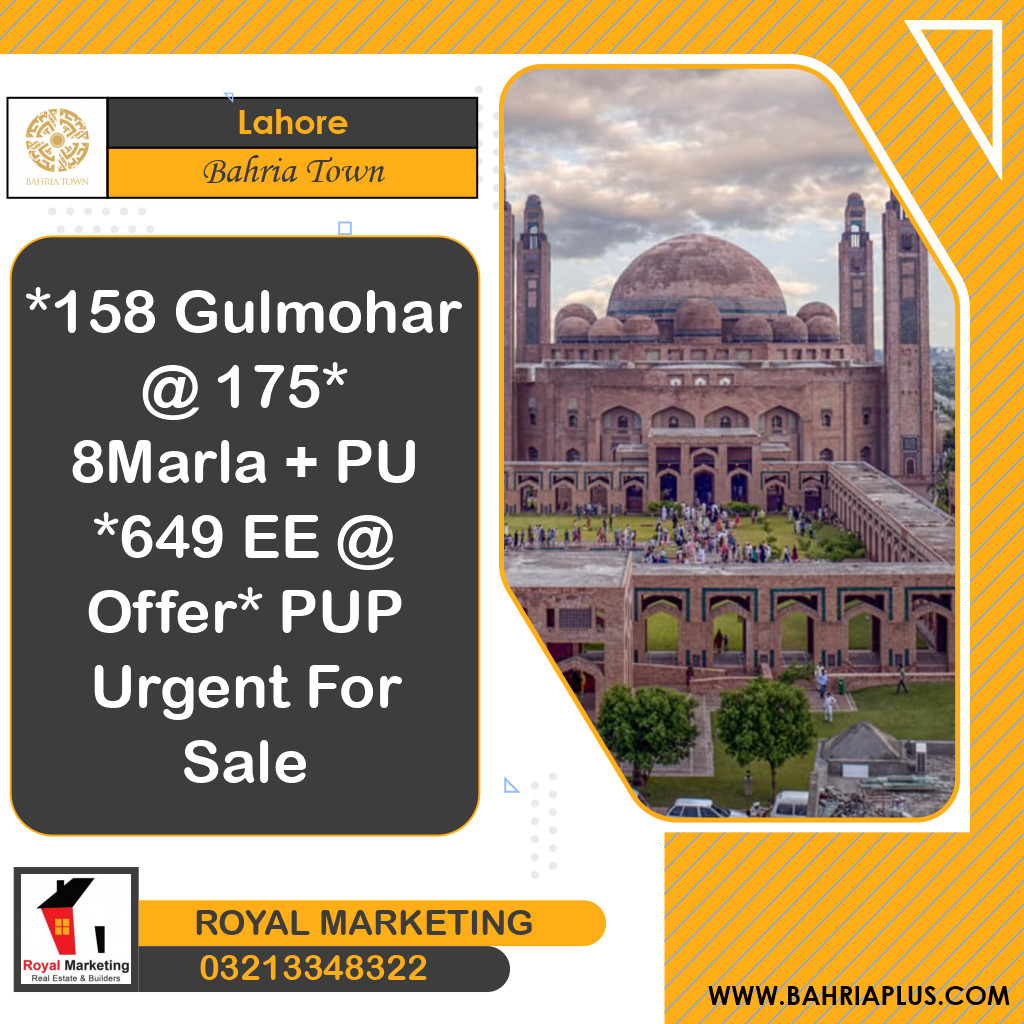 Residential Plot for Sale in Bahria Town, Lahore - (BP-369296)