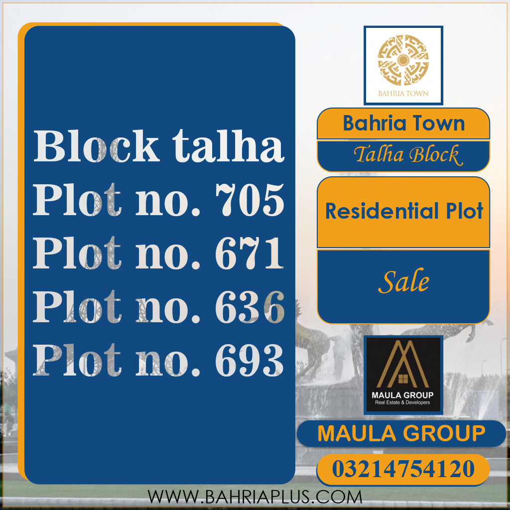 10 Marla Residential Plot for Sale in Sector F - Talha Block -  Bahria Town, Lahore - (BP-369367)