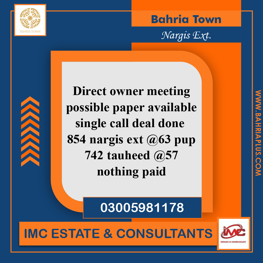 5 Marla Residential Plot for Sale in Sector C - Nargis/Hussain Ext. -  Bahria Town, Lahore - (BP-369418)