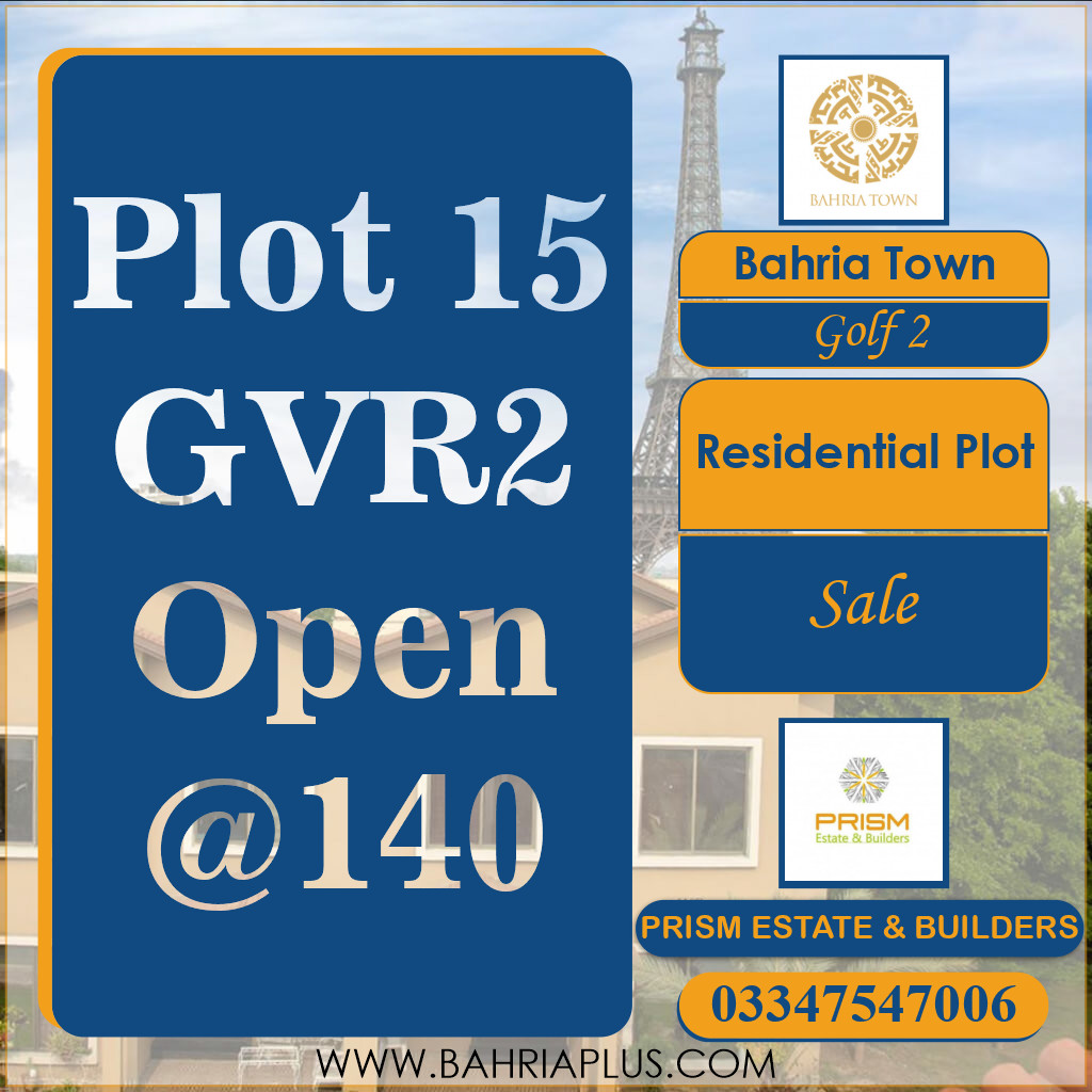 1 Kanal Residential Plot for Sale in Golf Phase 2 -  Bahria Town, Lahore - (BP-369531)