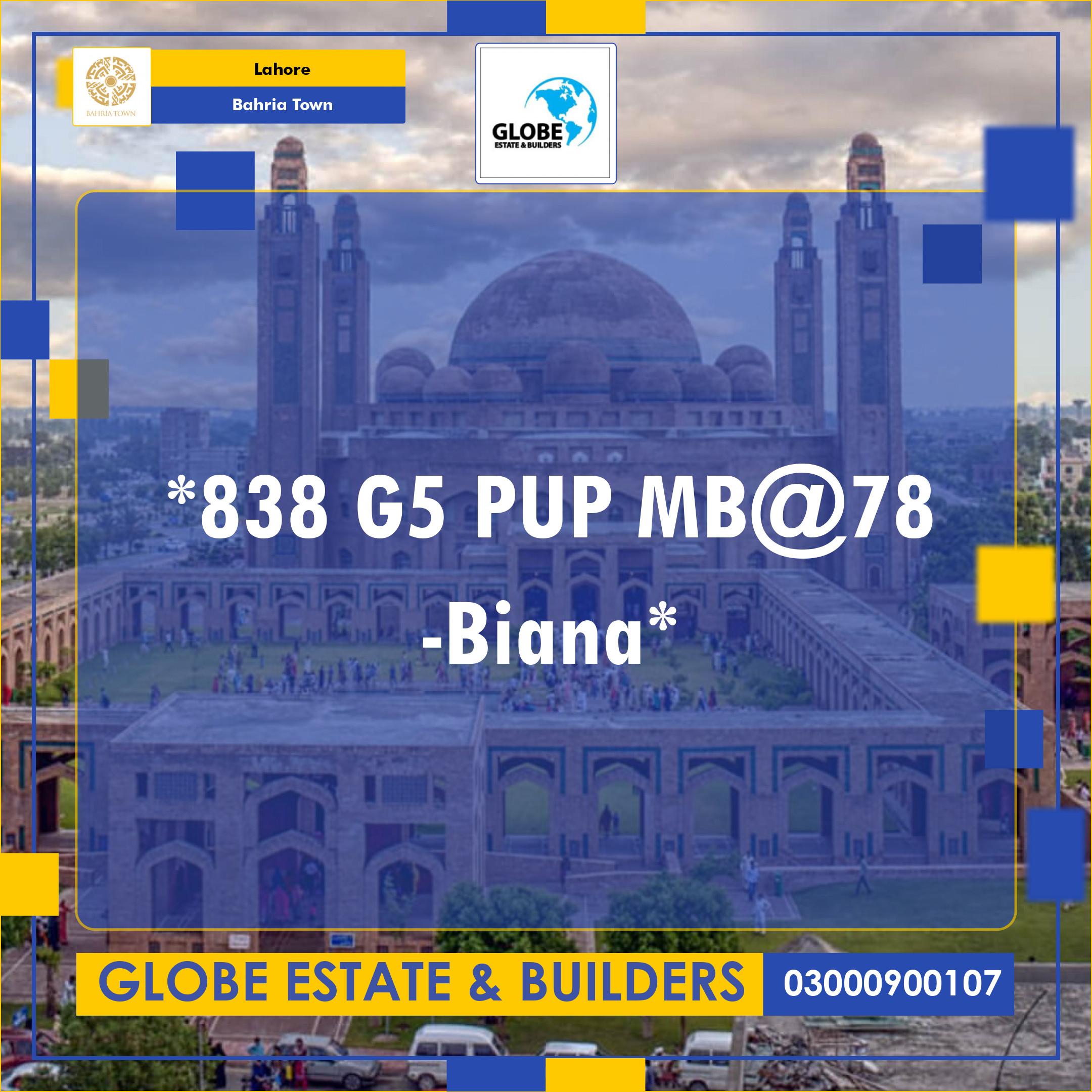 Residential Plot for Sale in Bahria Town, Lahore - (BP-369559)