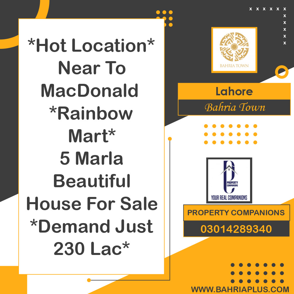 Residential Plot for Sale in Bahria Town, Lahore - (BP-369698)