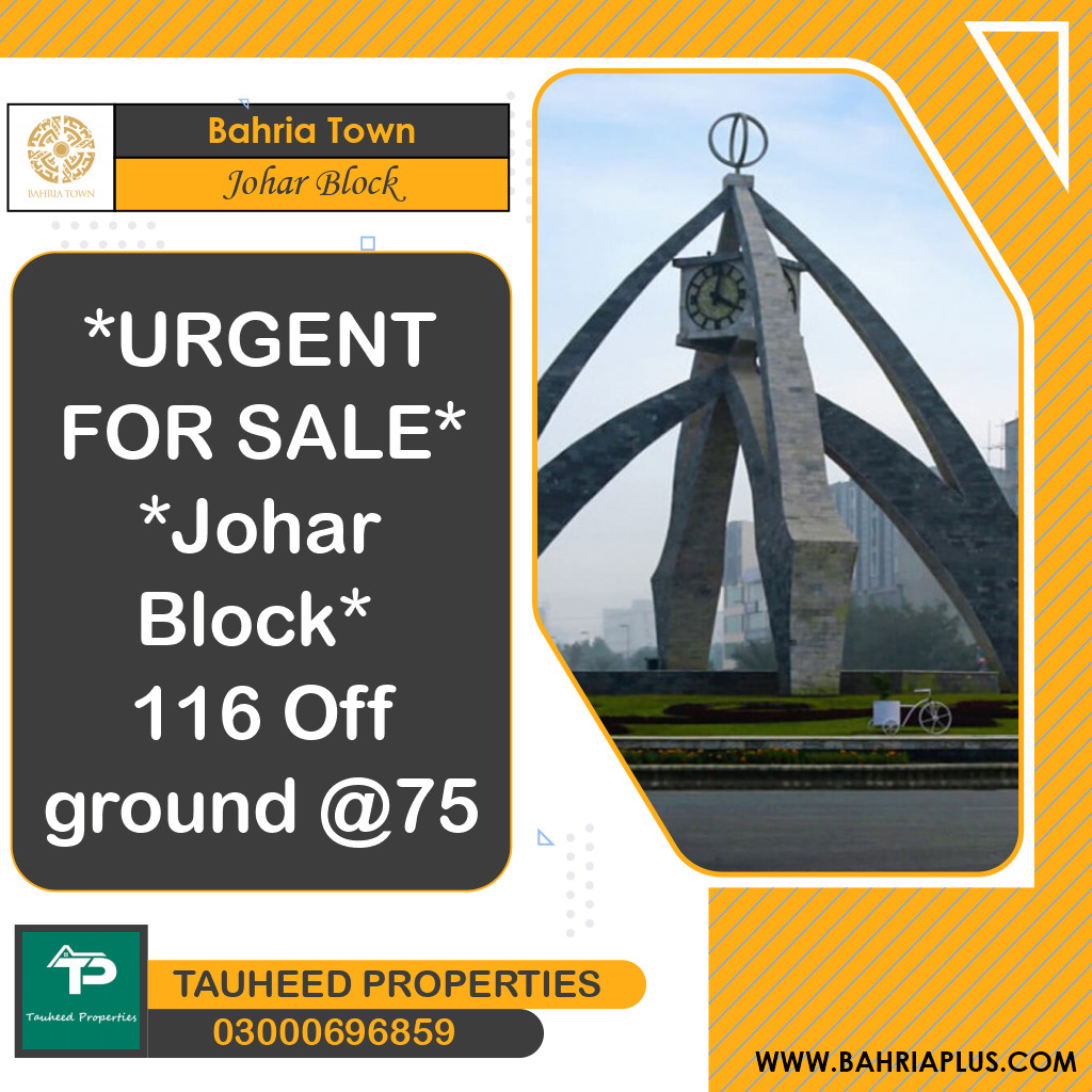 10 Marla Residential Plot for Sale in Sector E - Johar Block -  Bahria Town, Lahore - (BP-369852)