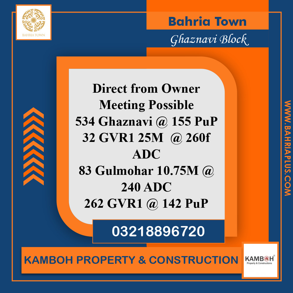 10 Marla Residential Plot for Sale in Sector F - Ghaznavi Block -  Bahria Town, Lahore - (BP-370060)