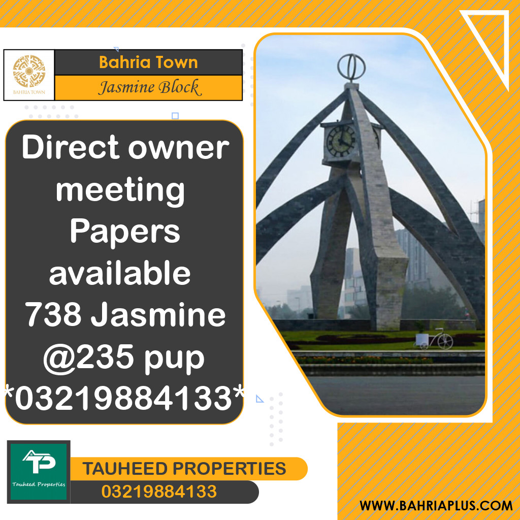 10 Marla Residential Plot for Sale in Sector C - Jasmine Block -  Bahria Town, Lahore - (BP-370605)