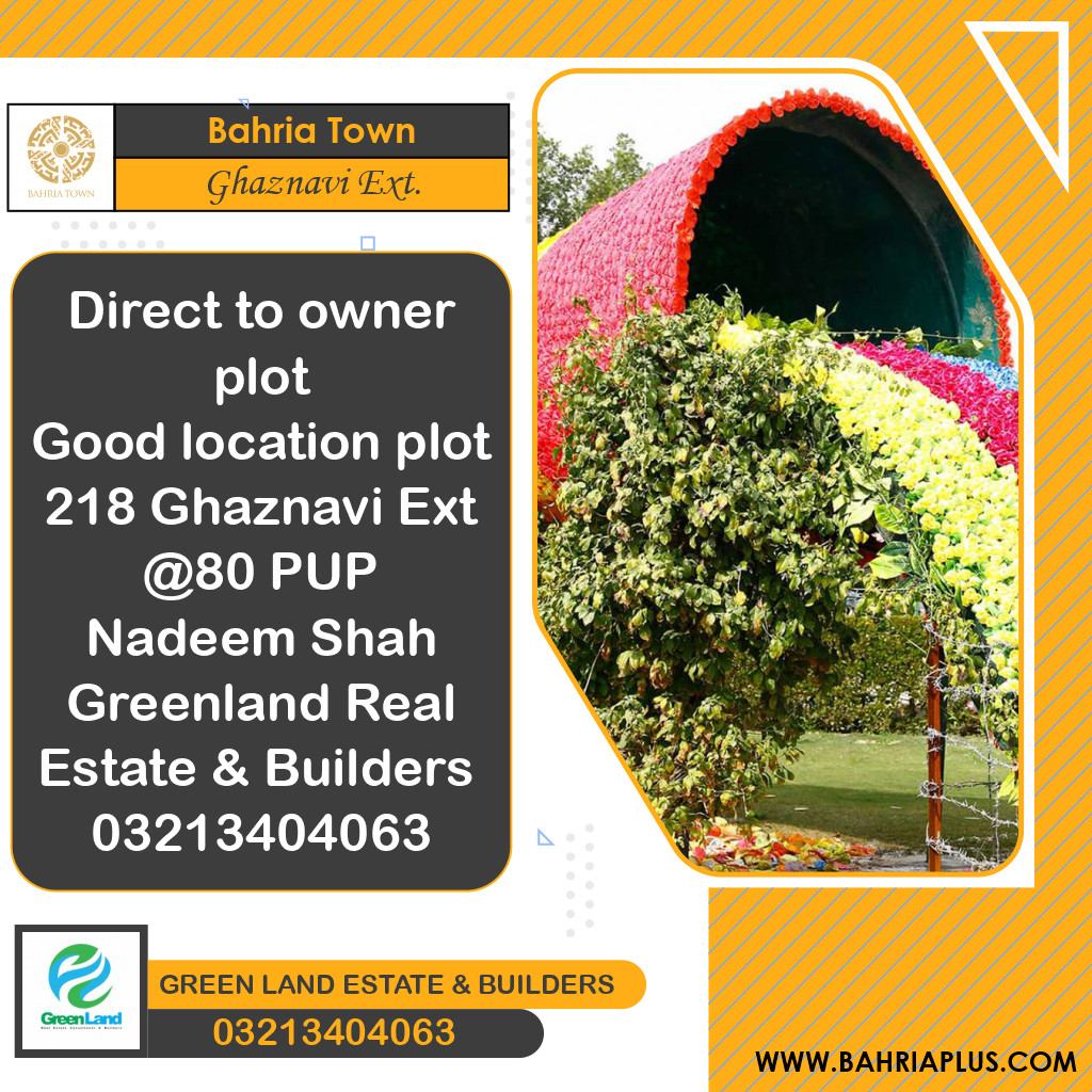 5 Marla Residential Plot for Sale in Sector F - Ghaznavi Ext. Block -  Bahria Town, Lahore - (BP-370669)