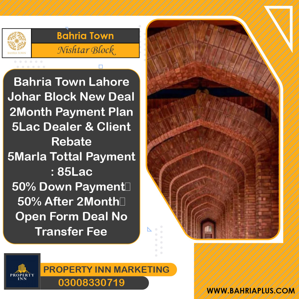 5 Marla Residential Plot for Sale in Sector E - Nishtar Block -  Bahria Town, Lahore - (BP-370738)