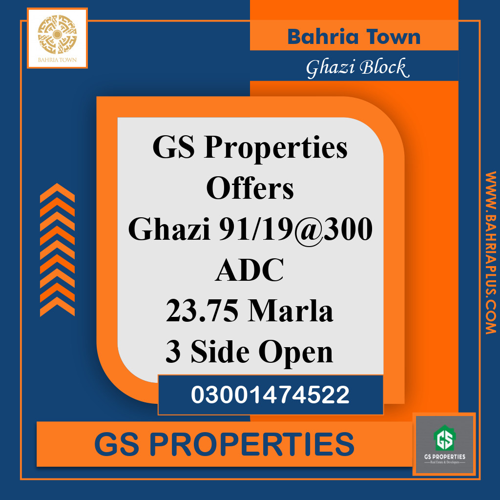 24 Marla Residential Plot for Sale in Sector F - Ghazi Block -  Bahria Town, Lahore - (BP-371062)
