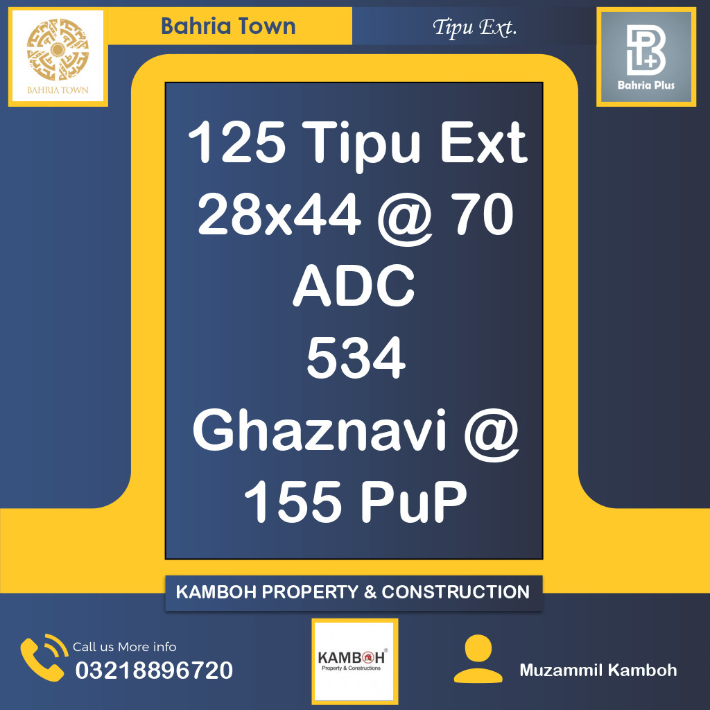 5 Marla Residential Plot for Sale in Sector F - Tipu Sultan Ext. -  Bahria Town, Lahore - (BP-371101)