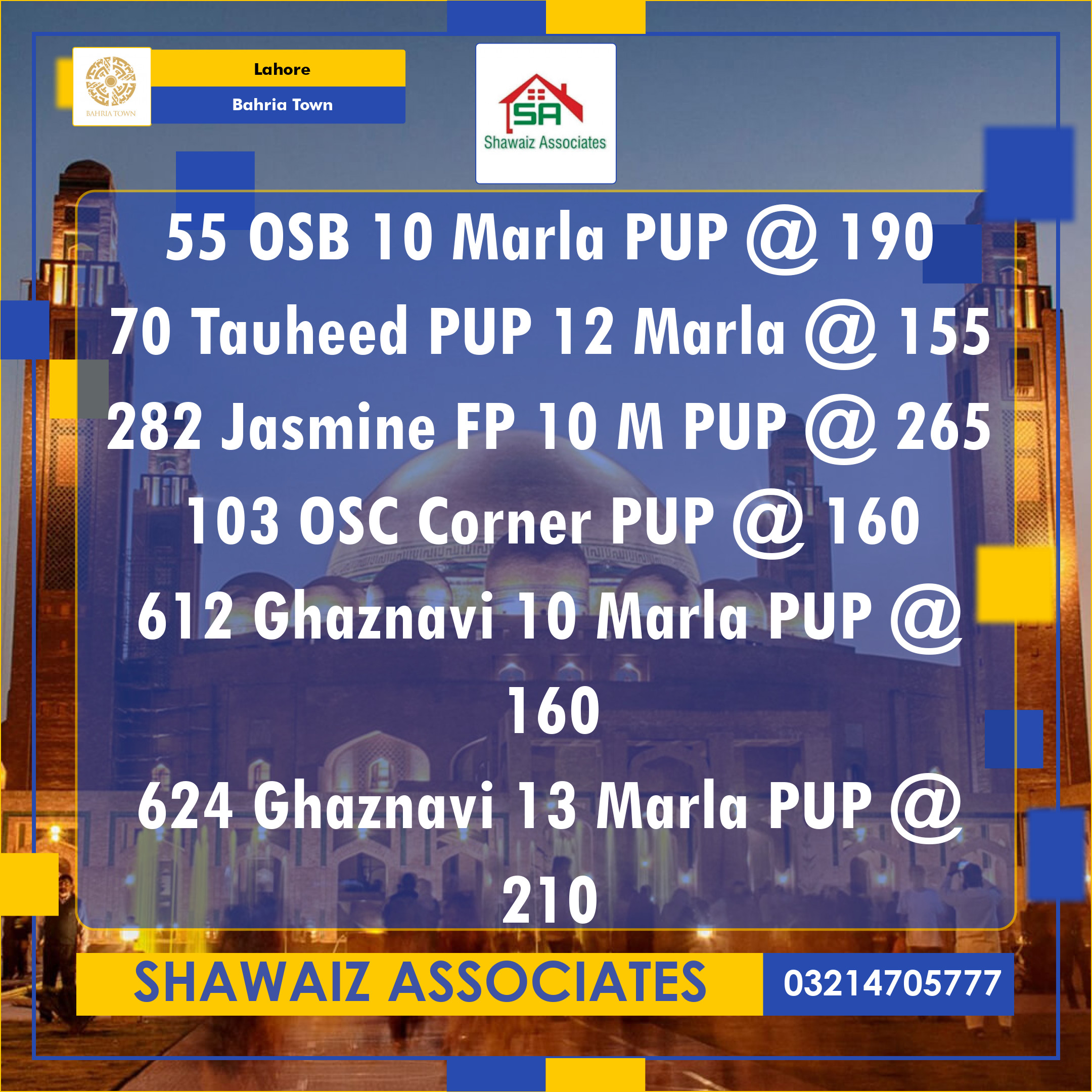 10 Marla Residential Plot for Sale in Bahria Town, Lahore - (BP-371106)