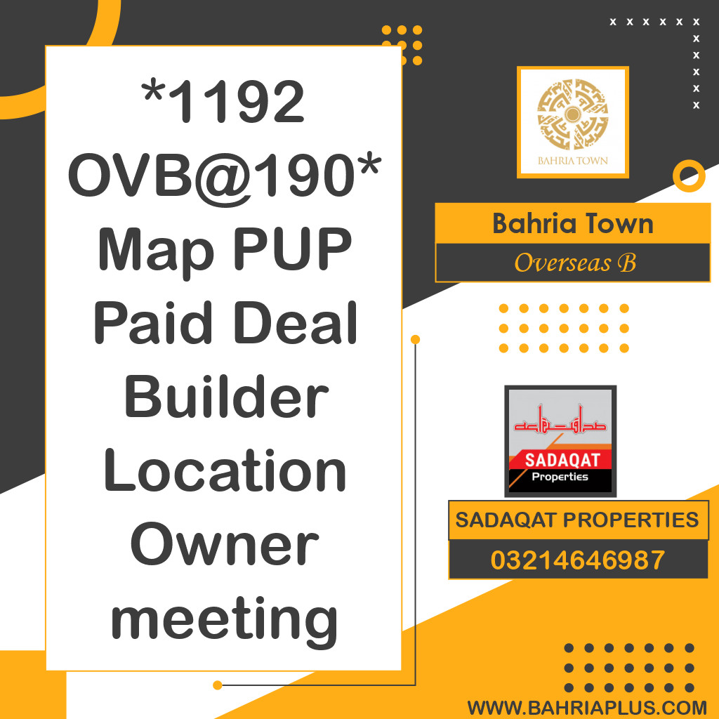 10 Marla Residential Plot for Sale in Overseas B -  Bahria Town, Lahore - (BP-371112)