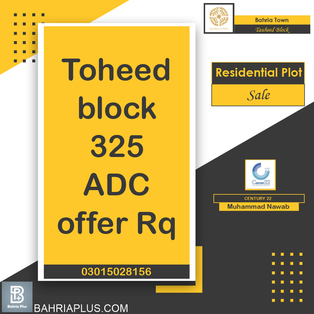 10 Marla Residential Plot for Sale in Sector F - Tauheed Block -  Bahria Town, Lahore - (BP-371147)