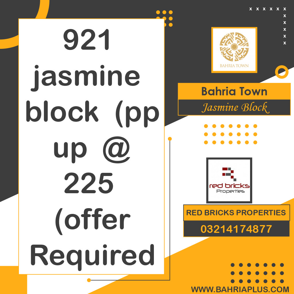 Residential Plot for Sale in Sector C - Jasmine Block -  Bahria Town, Lahore - (BP-371171)