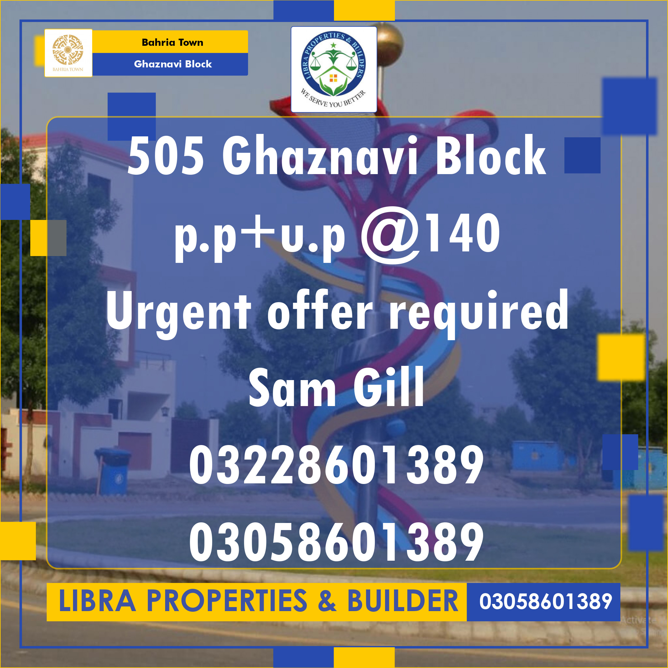 10.88 Marla Residential Plot for Sale in Sector F - Ghaznavi Block -  Bahria Town, Lahore - (BP-371534)