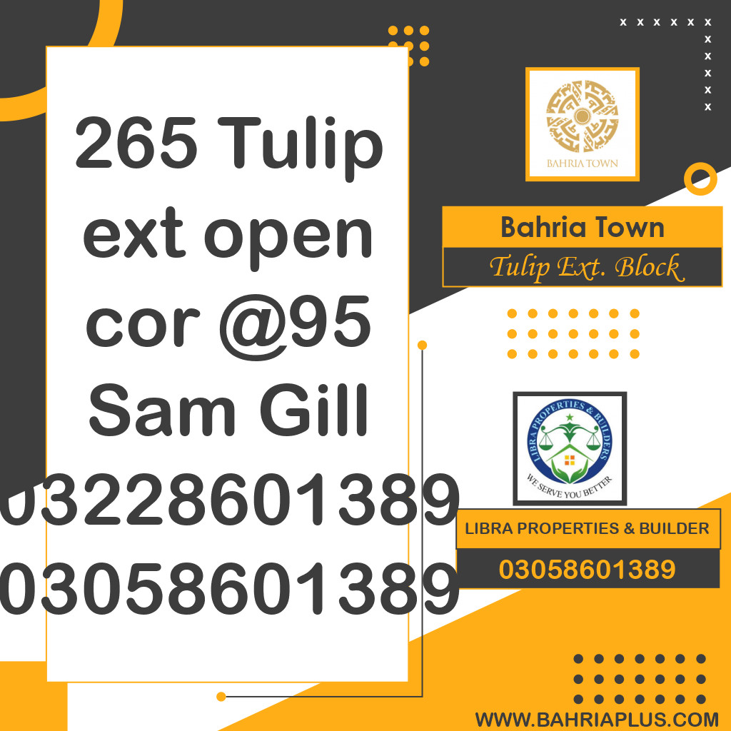 5 Marla Residential Plot for Sale in Sector C - Tulip Ext. Block -  Bahria Town, Lahore - (BP-371628)