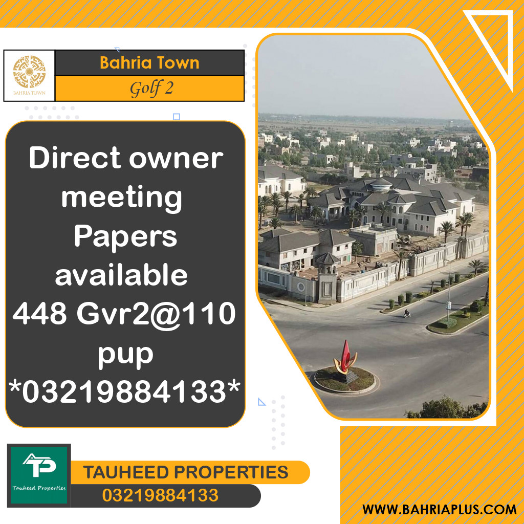 10 Marla Residential Plot for Sale in Golf Phase 2 -  Bahria Town, Lahore - (BP-371644)