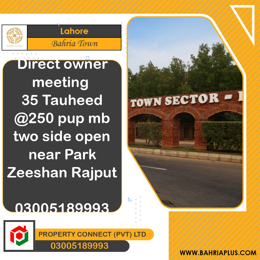 Residential Plot for Sale in Bahria Town, Lahore - (BP-371777)