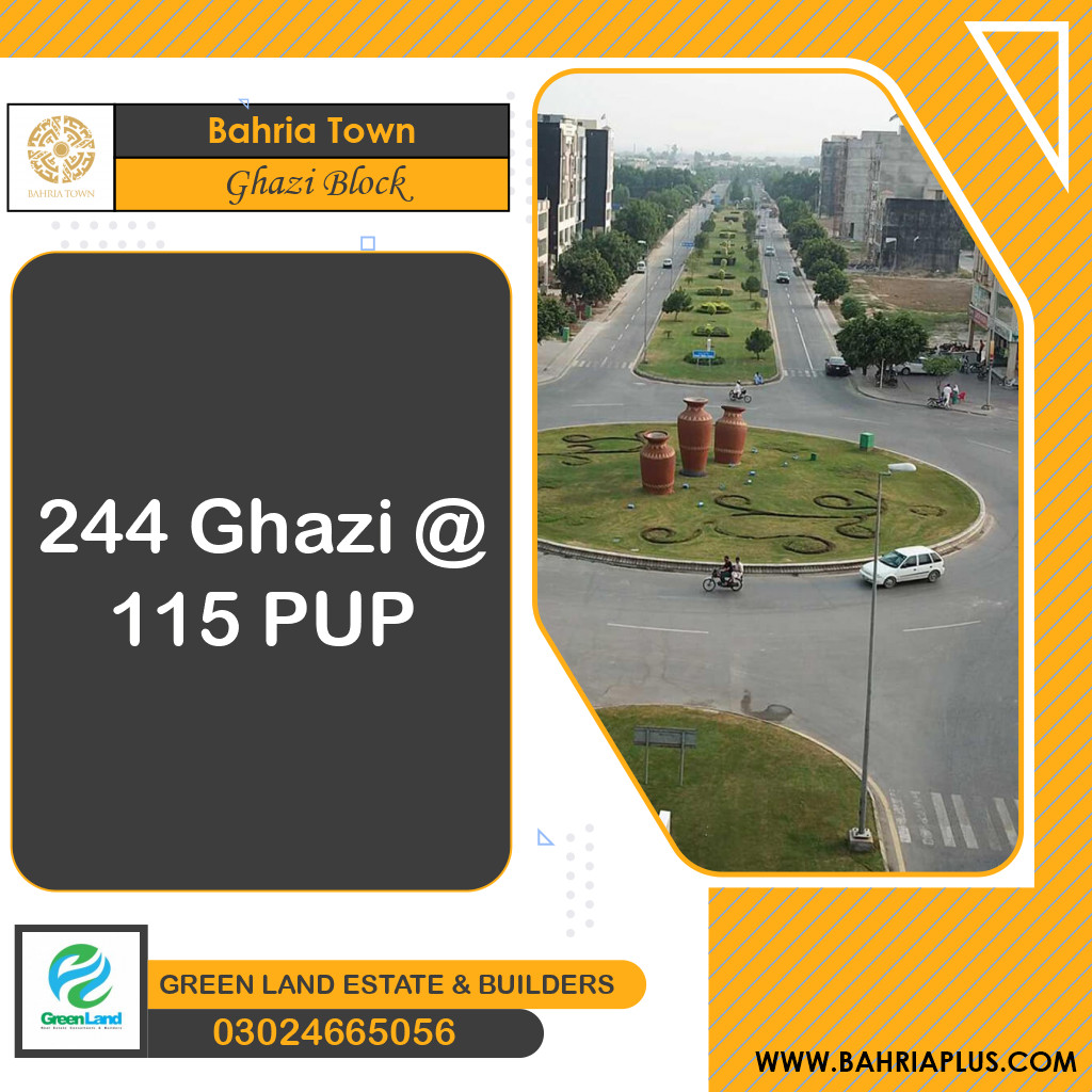 10 Marla Residential Plot for Sale in Sector F - Ghazi Block -  Bahria Town, Lahore - (BP-371782)