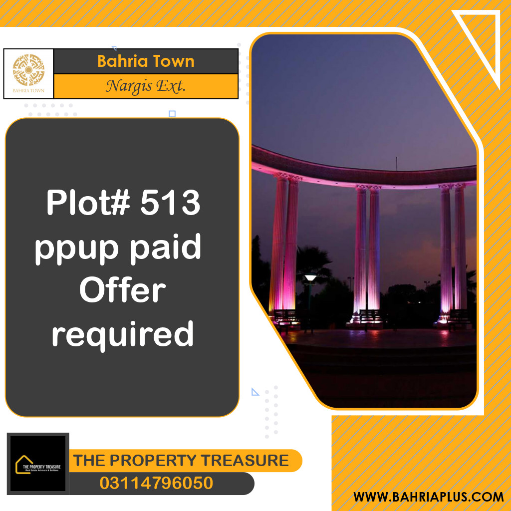 5 Marla Residential Plot for Sale in Sector C - Nargis/Hussain Ext. -  Bahria Town, Lahore - (BP-371868)