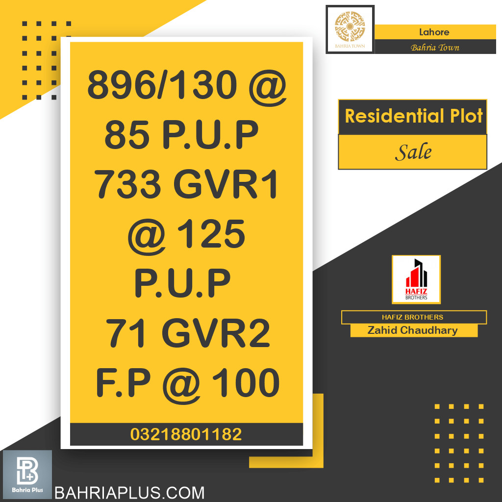 5 Marla Residential Plot for Sale in Bahria Town, Lahore - (BP-372125)