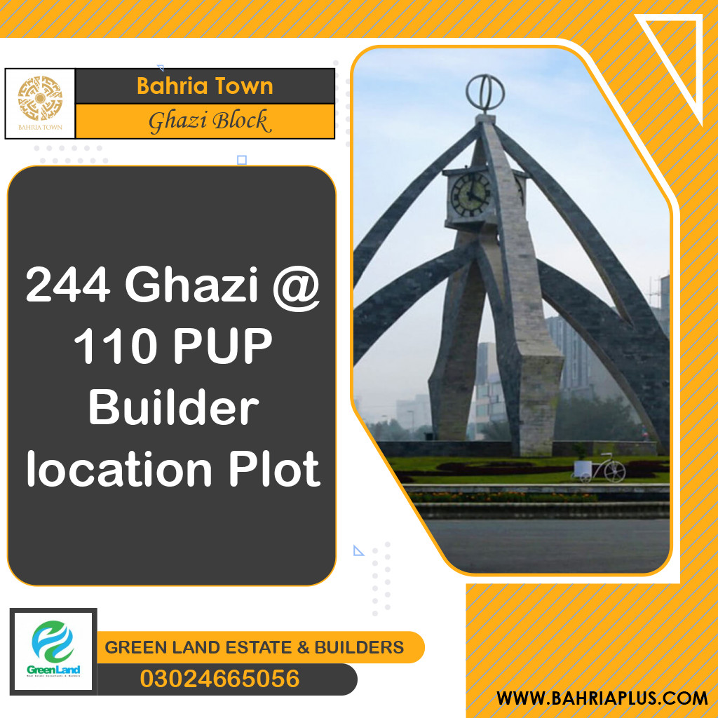 10 Marla Residential Plot for Sale in Sector F - Ghazi Block -  Bahria Town, Lahore - (BP-372277)