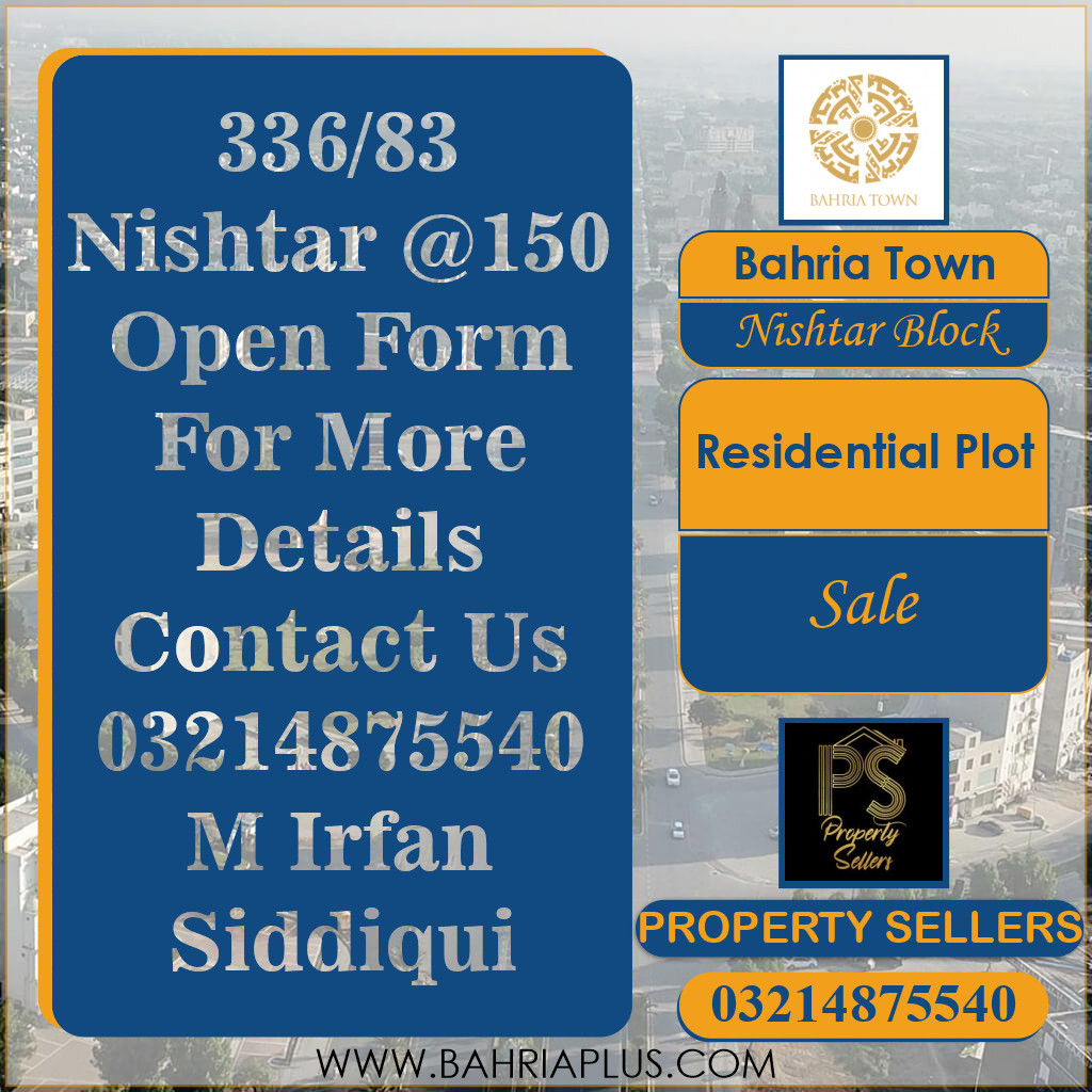 10 Marla Residential Plot for Sale in Sector E - Nishtar Block -  Bahria Town, Lahore - (BP-372662)