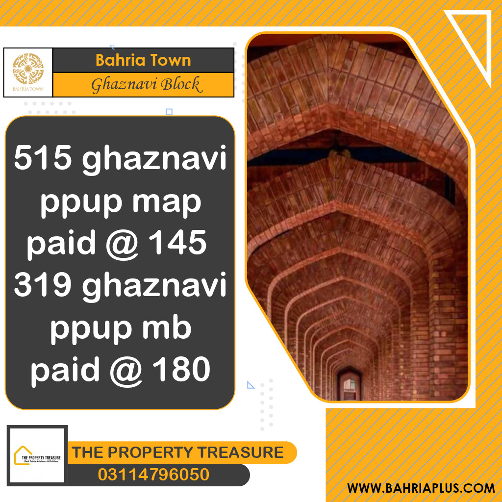 10 Marla Residential Plot for Sale in Sector F - Ghaznavi Block -  Bahria Town, Lahore - (BP-372815)
