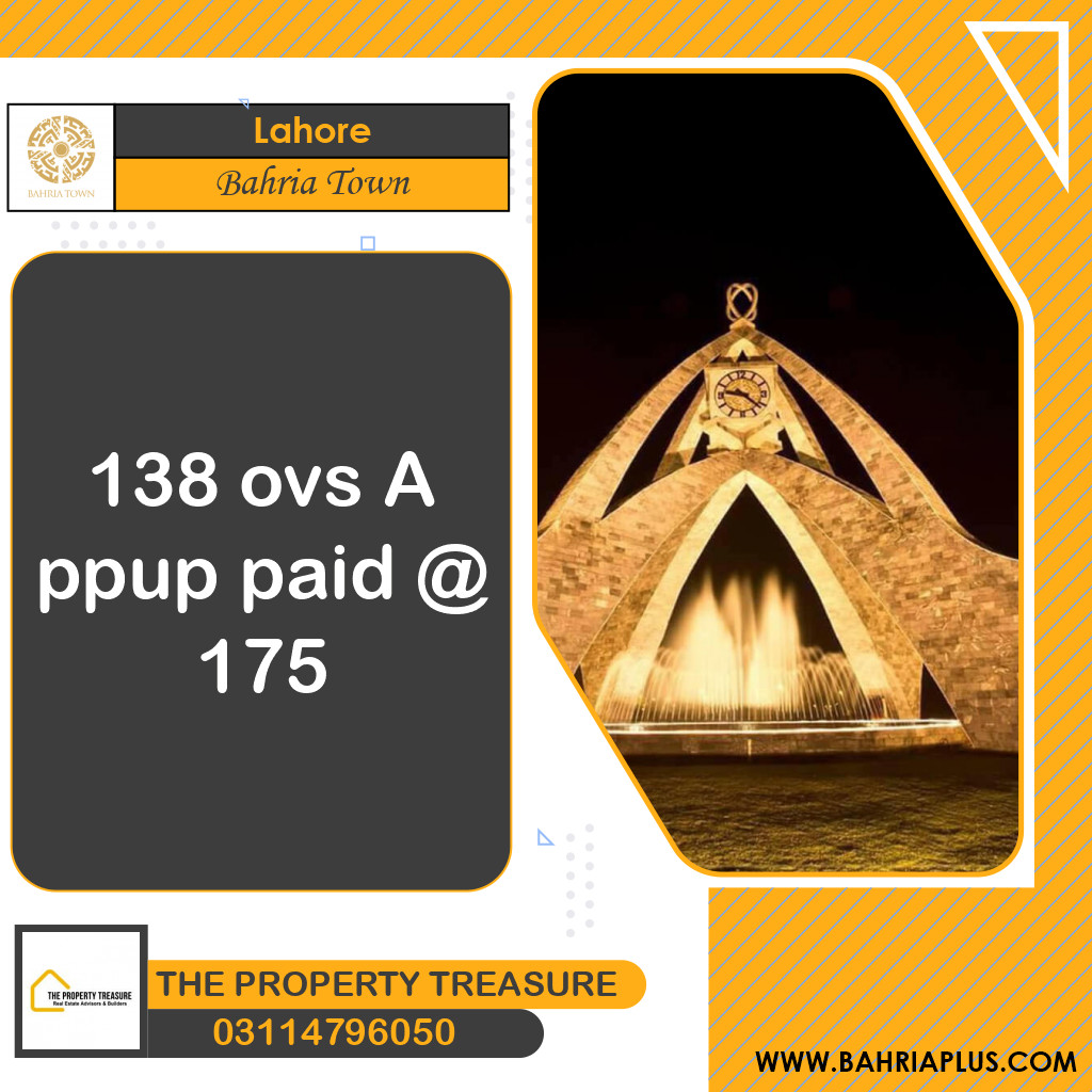 10 Marla Residential Plot for Sale in Bahria Town, Lahore - (BP-373066)