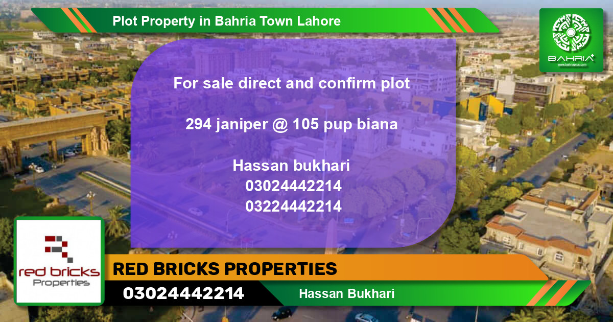Residential Plot for Sale in Bahria Town, Lahore - (BP-37336)
