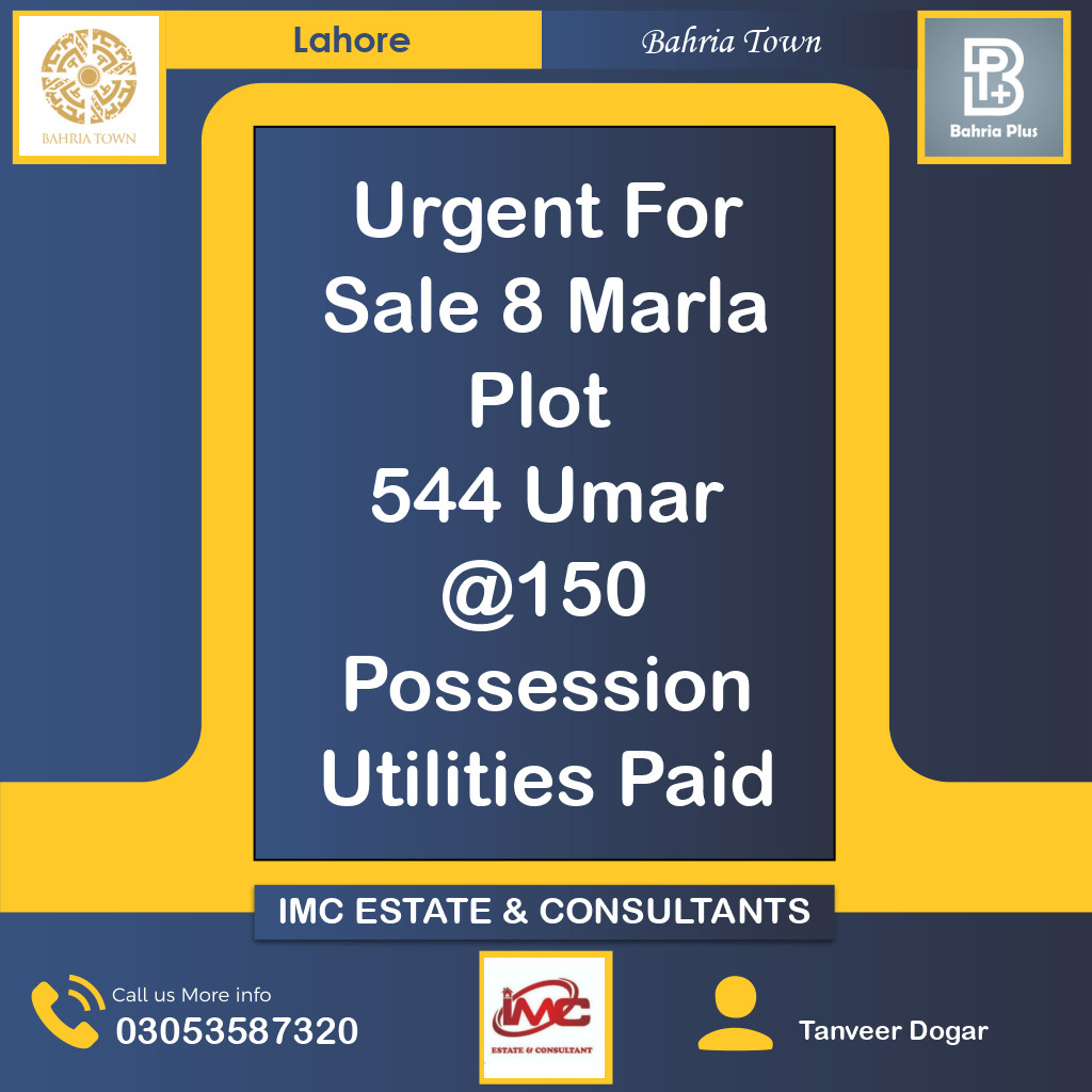 Residential Plot for Sale in Bahria Town, Lahore - (BP-373675)