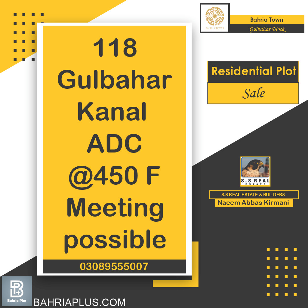 Residential Plot for Sale in Sector C - Gulbahar Block -  Bahria Town, Lahore - (BP-373733)