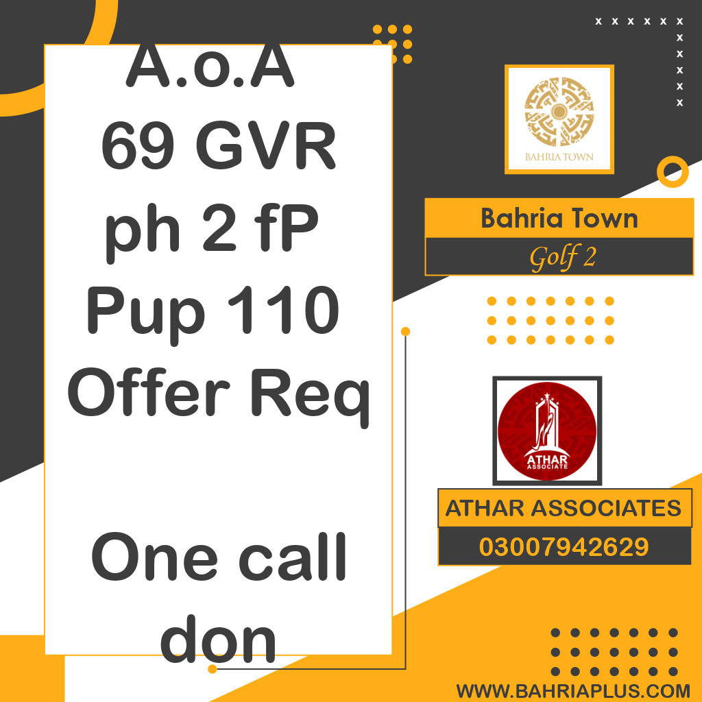 10 Marla Residential Plot for Sale in Golf Phase 2 -  Bahria Town, Lahore - (BP-374090)