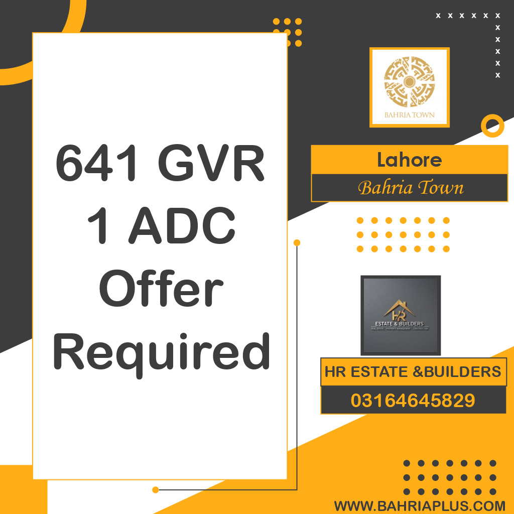 Residential Plot for Sale in Bahria Town, Lahore - (BP-374174)