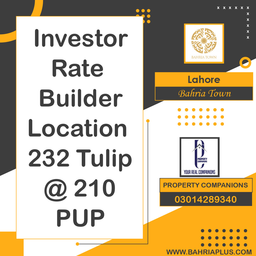 Residential Plot for Sale in Bahria Town, Lahore - (BP-374273)