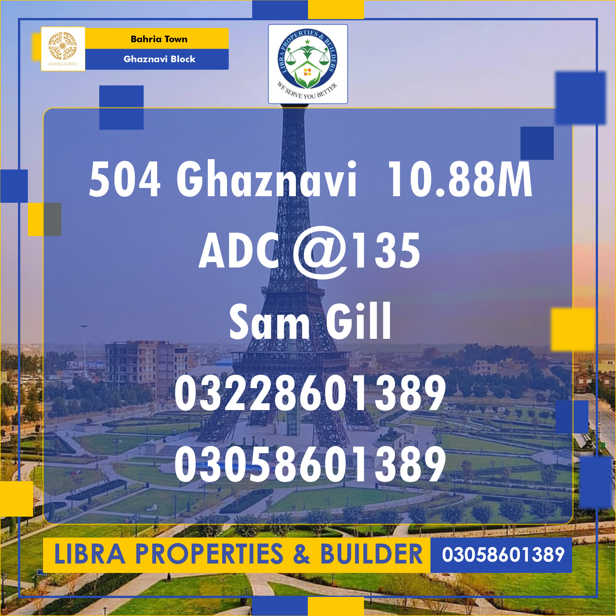 10.88 Marla Residential Plot for Sale in Sector F - Ghaznavi Block -  Bahria Town, Lahore - (BP-374470)