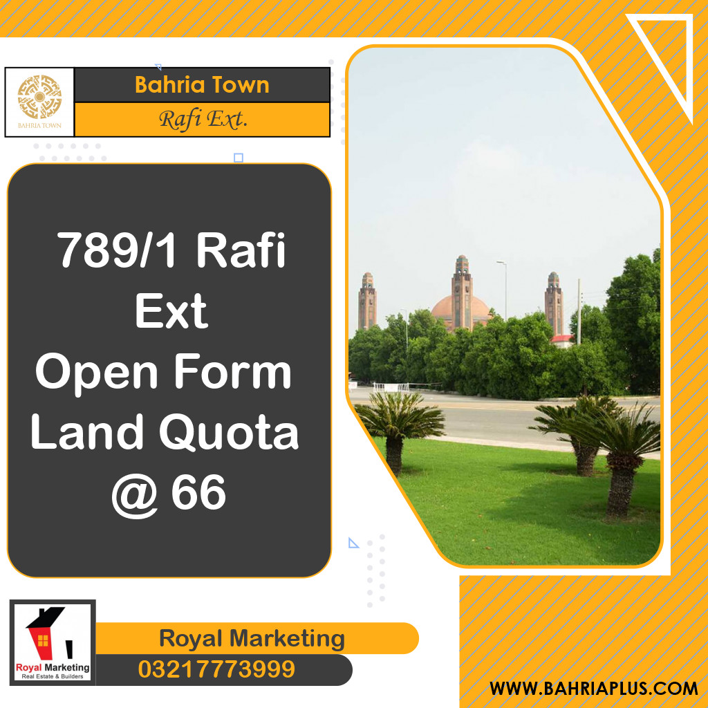 5 Marla Residential Plot for Sale in Sector E - Rafi Ext. Block -  Bahria Town, Lahore - (BP-374548)