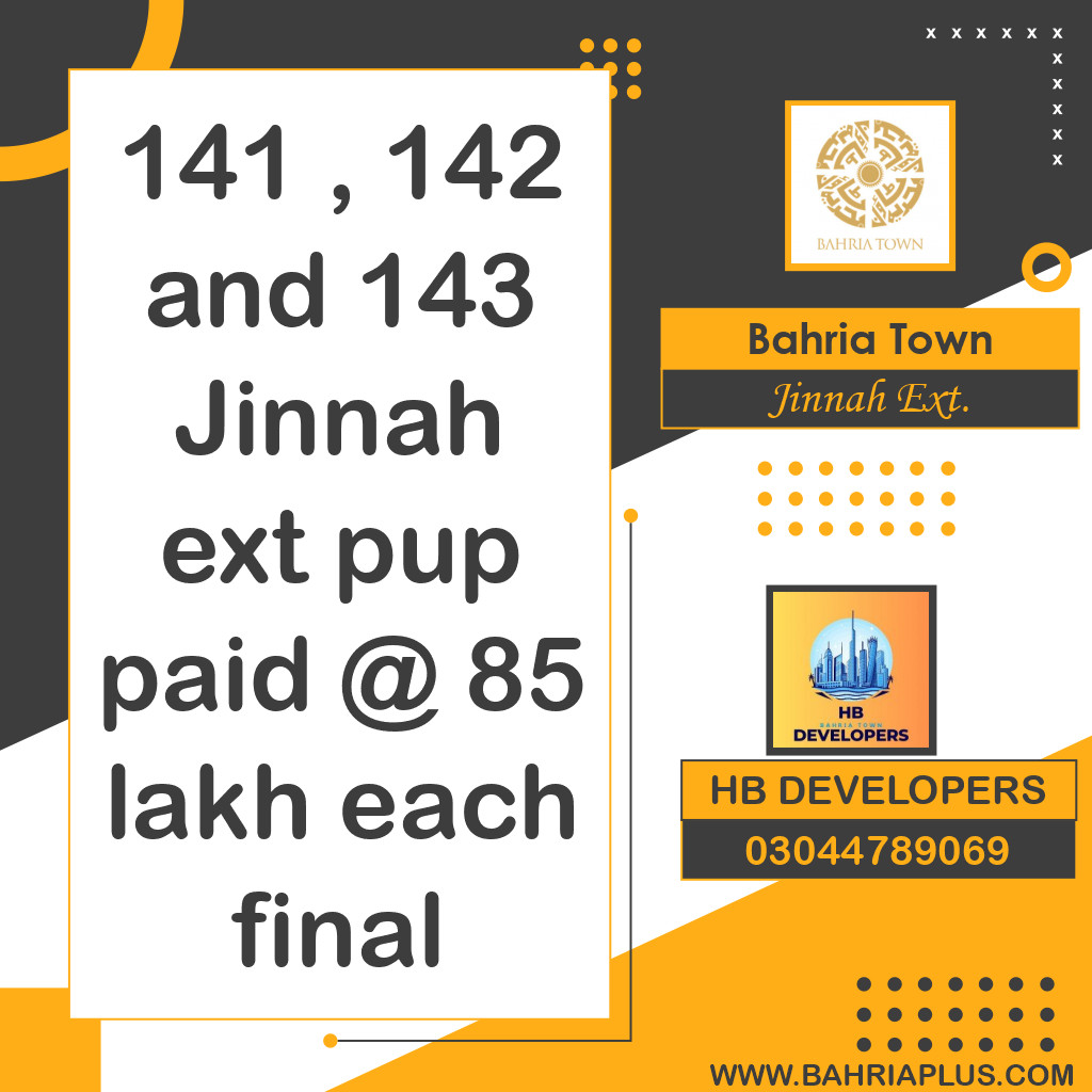 5 Marla Residential Plot for Sale in Sector E - Jinnah Ext. Block -  Bahria Town, Lahore - (BP-374576)