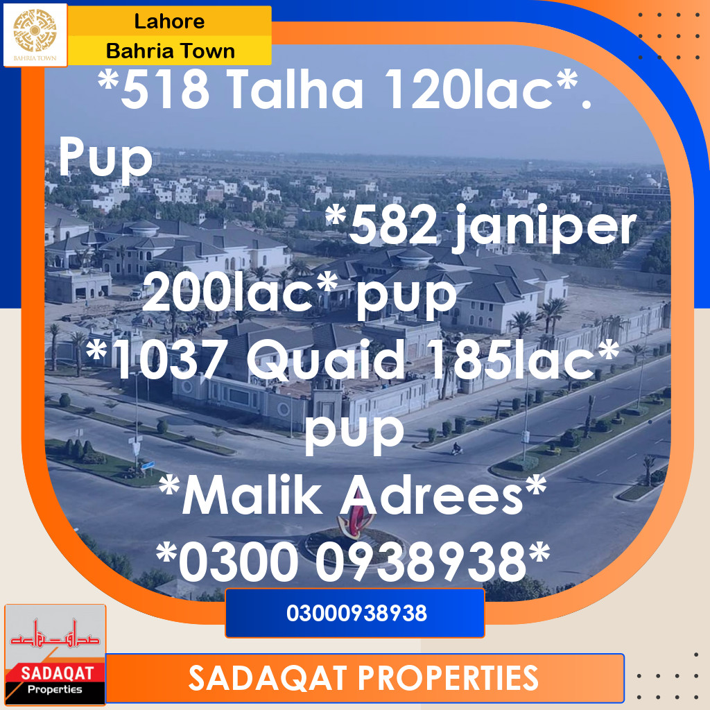 10 Marla Residential Plot for Sale in Bahria Town, Lahore - (BP-374581)