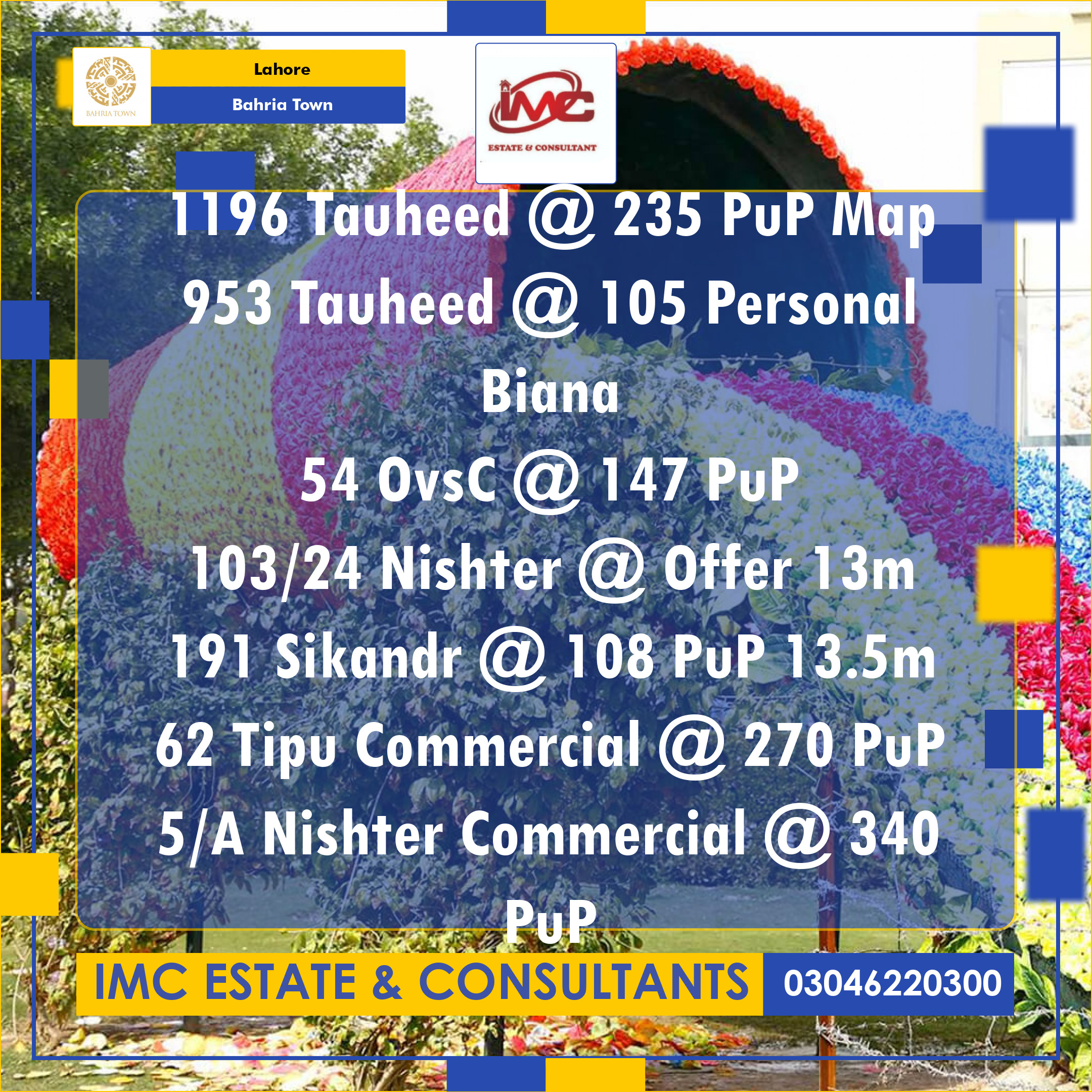 Residential Plot for Sale in Bahria Town, Lahore - (BP-374809)