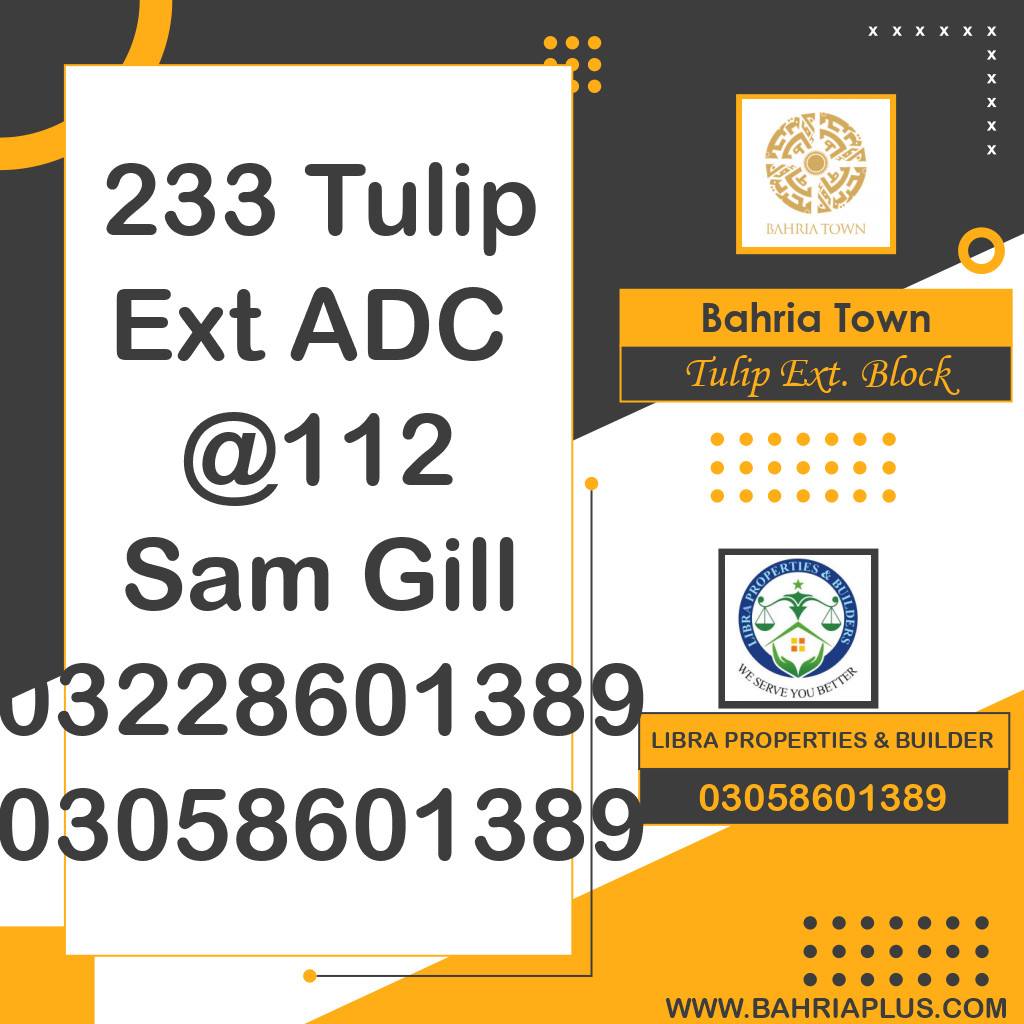 5.33 Marla Residential Plot for Sale in Sector C - Tulip Ext. Block -  Bahria Town, Lahore - (BP-374838)