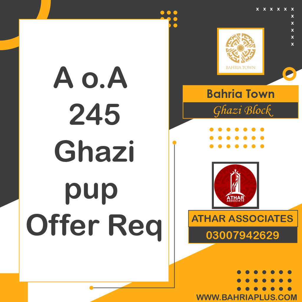 10 Marla Residential Plot for Sale in Sector F - Ghazi Block -  Bahria Town, Lahore - (BP-375023)