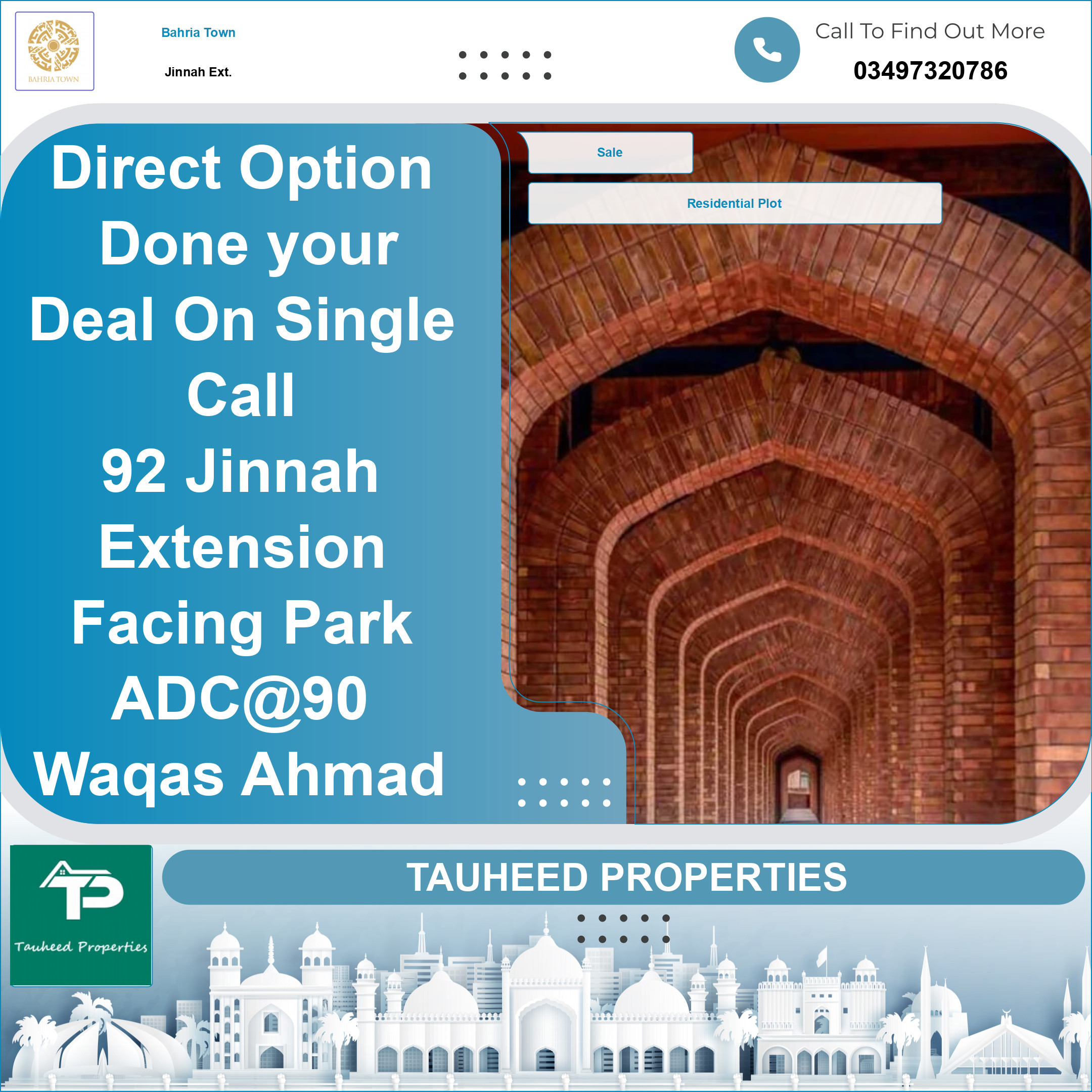 5 Marla Residential Plot for Sale in Sector E - Jinnah Ext. Block -  Bahria Town, Lahore - (BP-375046)