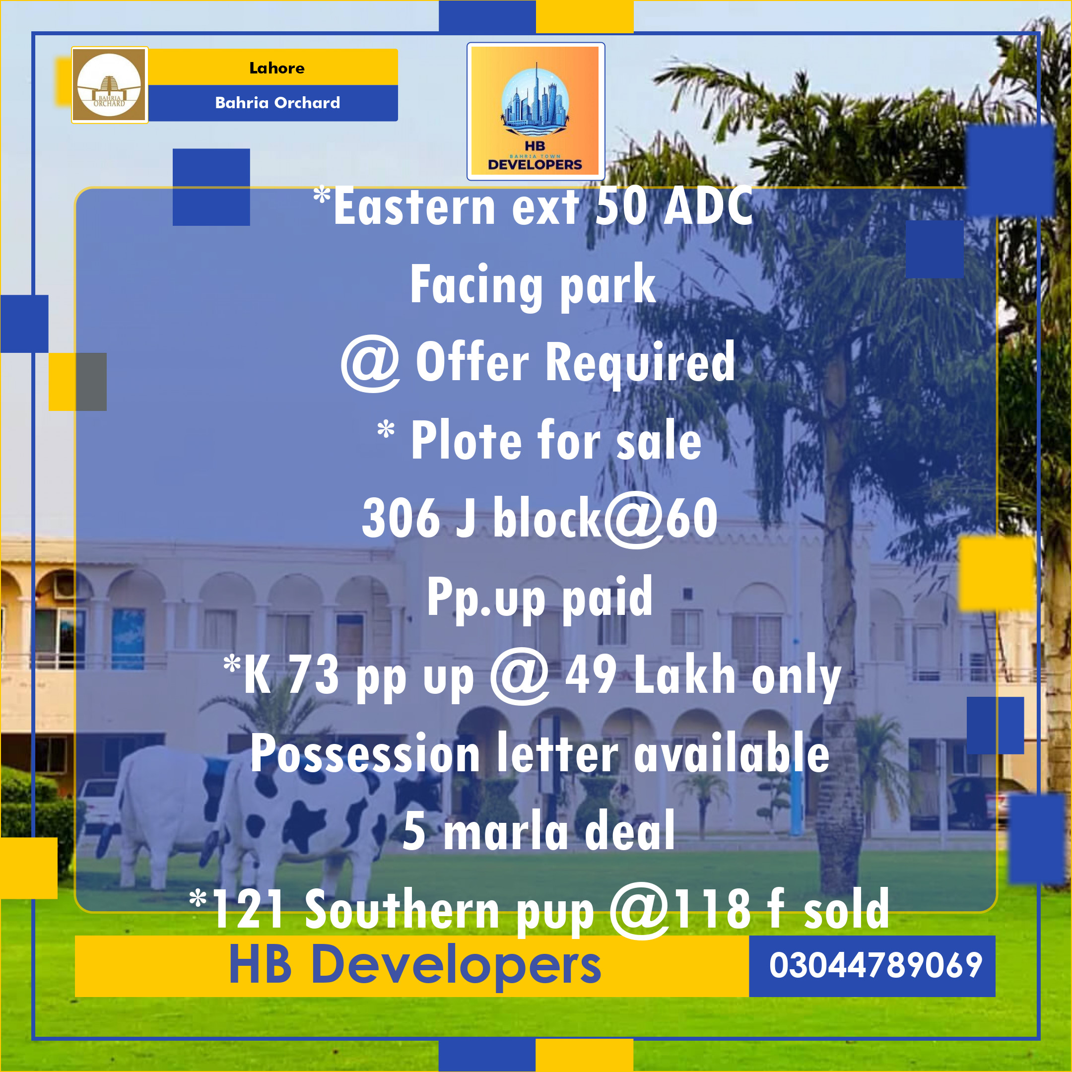 Residential Plot for Sale in Bahria Orchard, Lahore - (BP-375070)