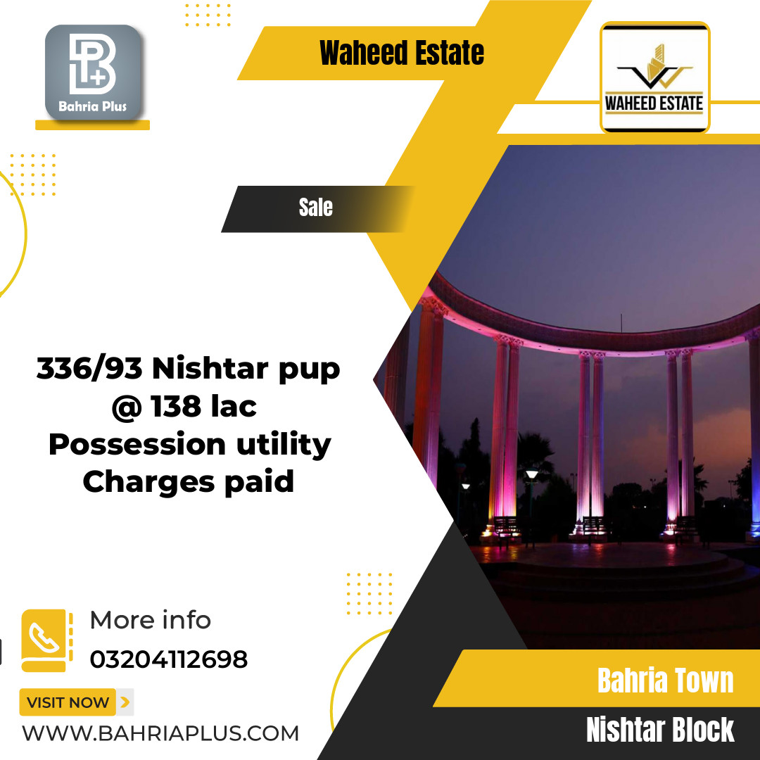 10 Marla Residential Plot for Sale in Sector E - Nishtar Block -  Bahria Town, Lahore - (BP-377928)