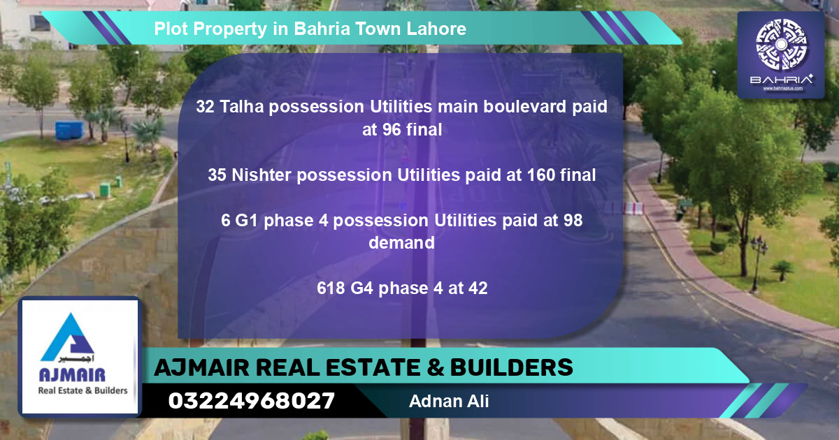 Residential Plot for Sale in Bahria Town, Lahore - (BP-37897)