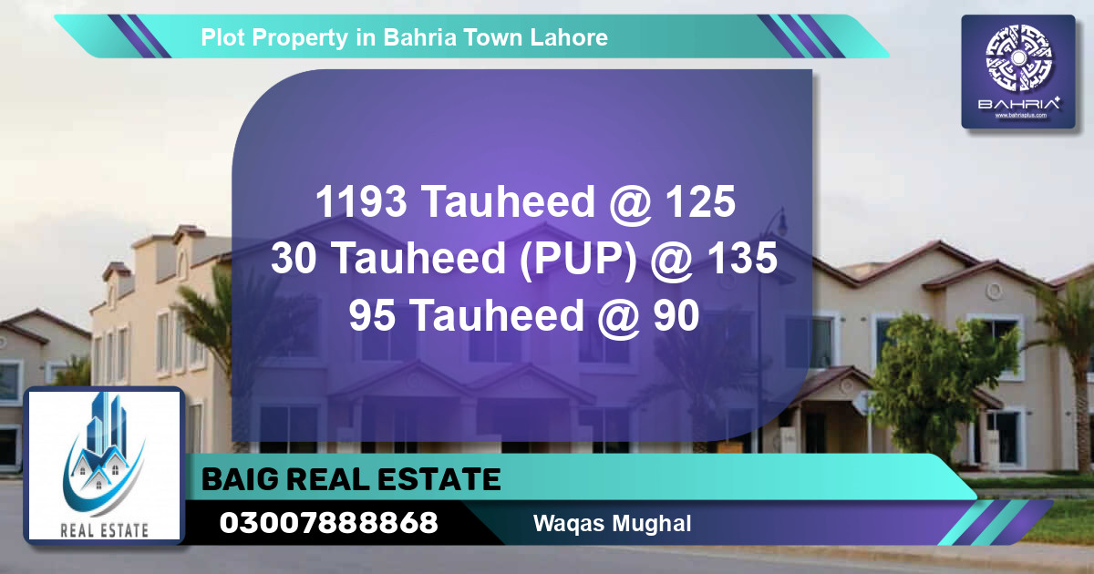Residential Plot for Sale in Bahria Town, Lahore - (BP-37965)