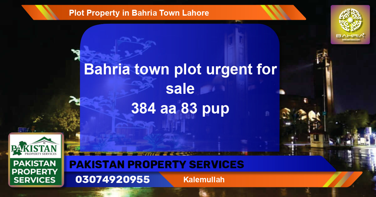 Residential Plot for Sale in Bahria Town, Lahore - (BP-37969)