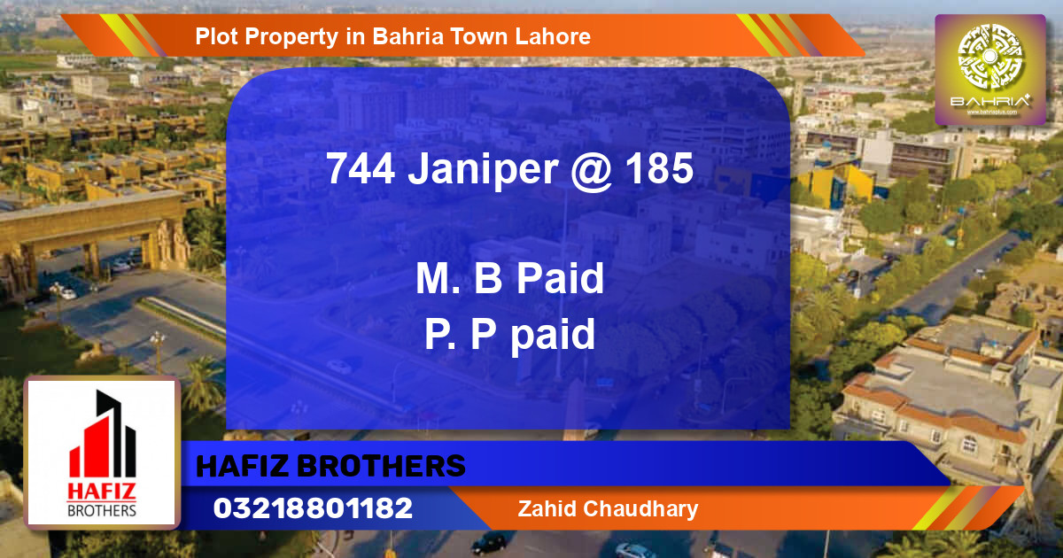 Residential Plot for Sale in Bahria Town, Lahore - (BP-38073)