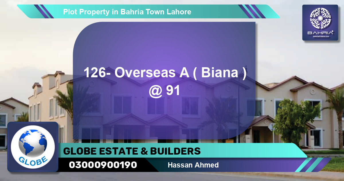 Residential Plot for Sale in Bahria Town, Lahore - (BP-38096)