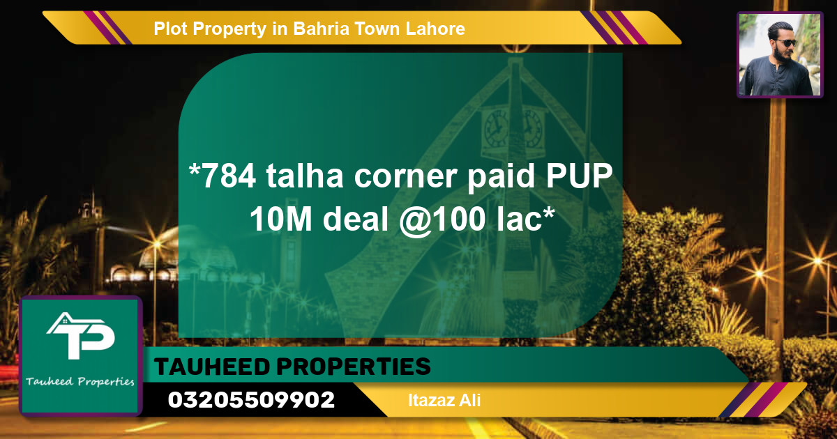 Residential Plot for Sale in Bahria Town, Lahore - (BP-38119)
